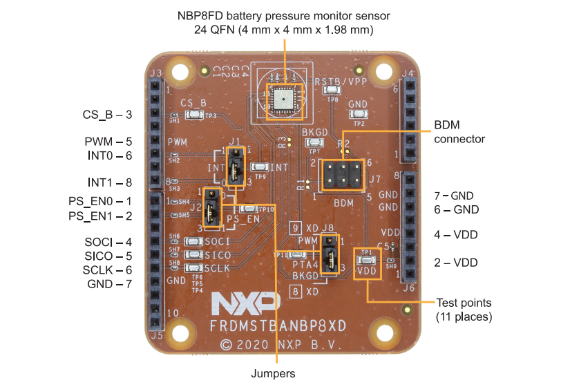 NXP Semiconductors FRDMSTBANBP8XD Freedom Shield Evaluation Board